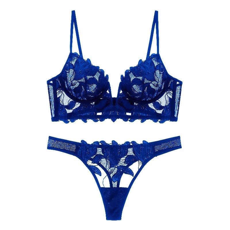 T-BOO Women Sexy French Lace Embroidery Brassiere Lingerie Set Underwe T-BOO, LLC T-BOO Women Sexy French Lace Embroidery Brassiere Lingerie Set Underwe T-BOO, LLC