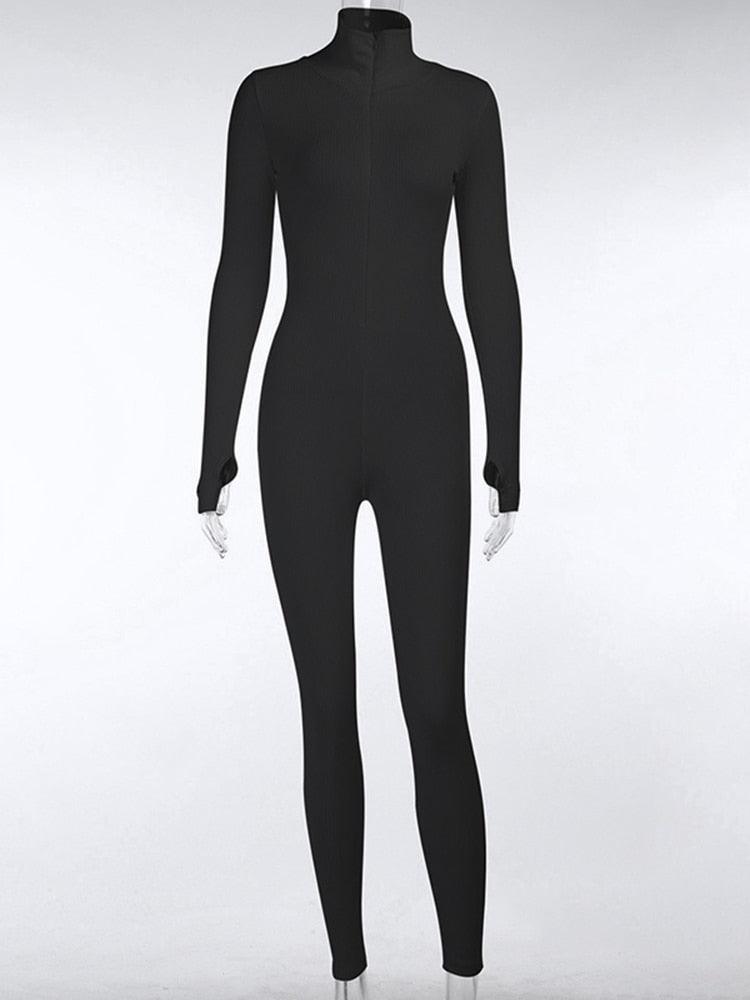 T-BOO Black Long Sleeve Short Jumpsuit, Midnight Affairs