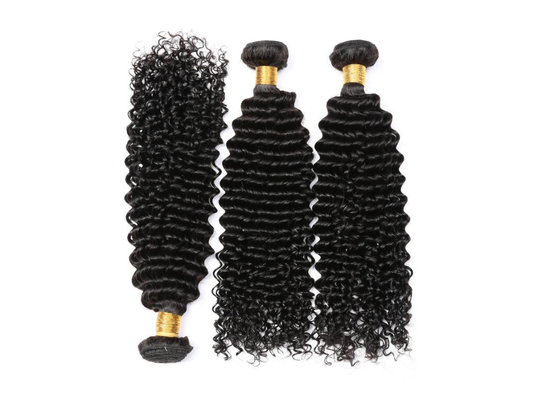 Embrace the Beauty of the Ocean with Our 3-Piece Human Hair Deep Wave Bundle!