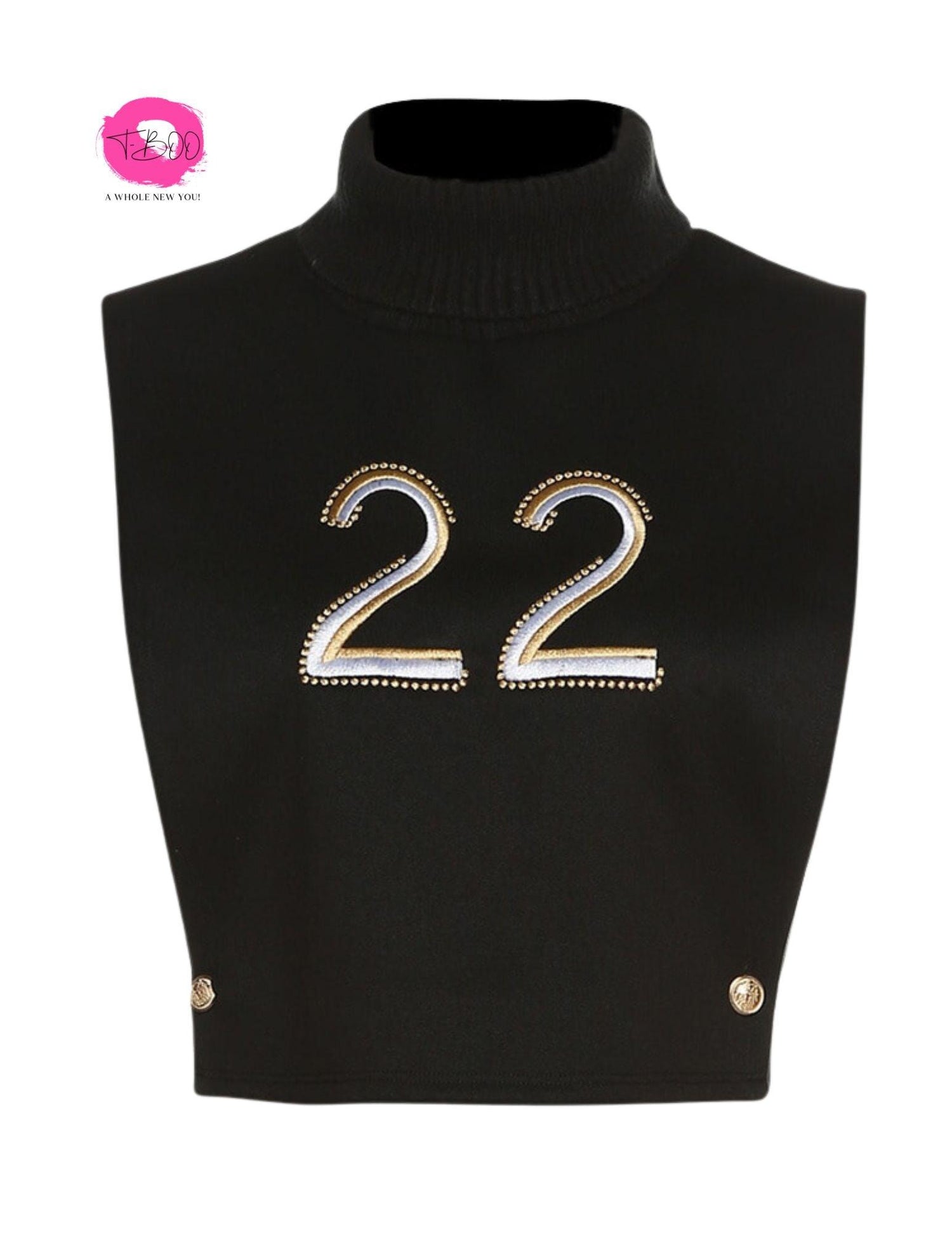 Women Mini Tank Dress Solid Number Print Turtleneck Hollow 2-Side Split Sleeveless Bodycon Street Outfit