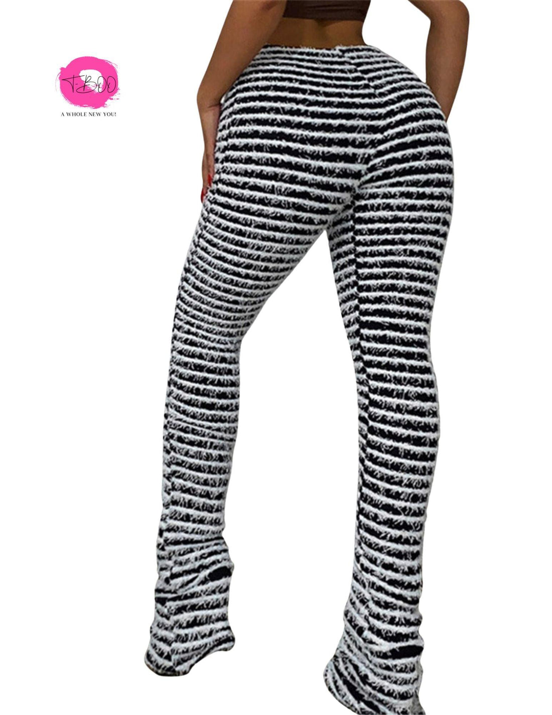 T-BOO Side Split Shorts Women Fuzzy Zebra Print Shorts Skinny Lace Up 2023 Fashion Casual Streetwear Bottoms Elastic