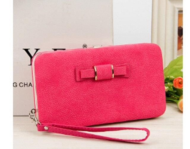 NEW  Women Big Wallet Purse Box Credit Card Holder Mobile phone holder handbag case