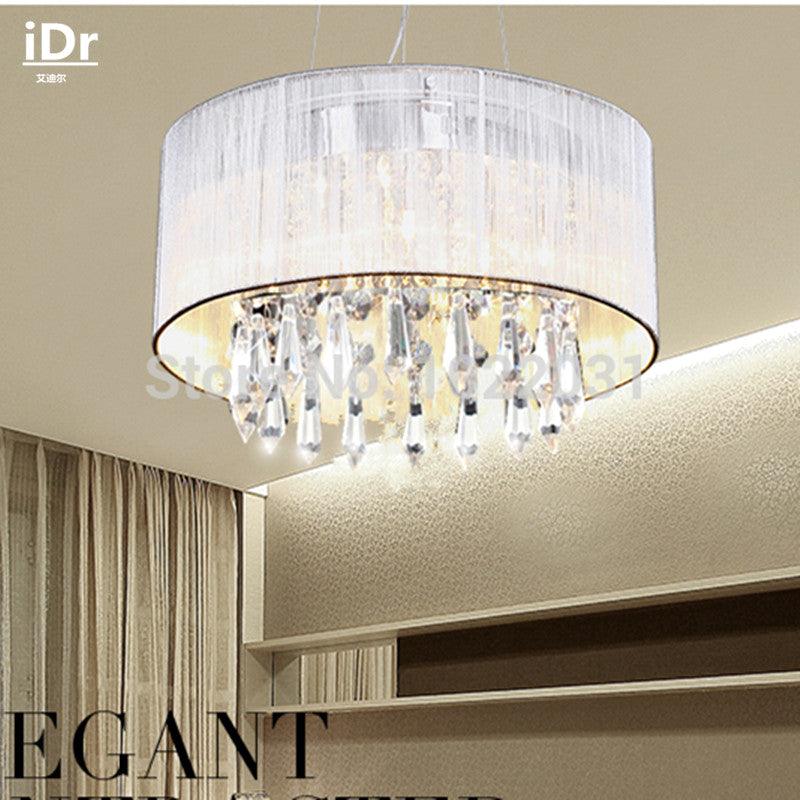 Handmade Cloth K9 Crystal Chandeliers Upscale atmosphere Lights Modern lamps