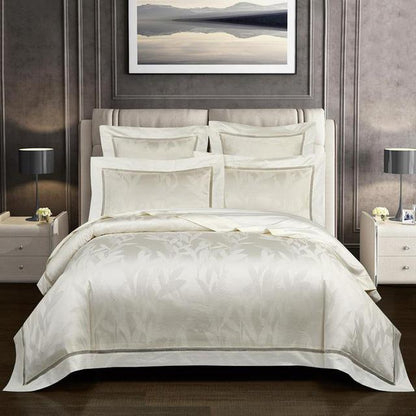 Luxury Jacquard Duvet Cover set  Premium Egyptian Cotton King Queen 4/6Pcs Bedding set Comforter Cover Bed sheet