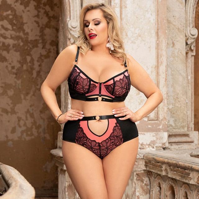 T-BOO Women Lace Bra Set Plus Size XL 3XL 5XL Ensemble Lingerie Femme T-BOO, LLC T-BOO Women Lace Bra Set Plus Size XL 3XL 5XL Ensemble Lingerie Femme T-BOO, LLC