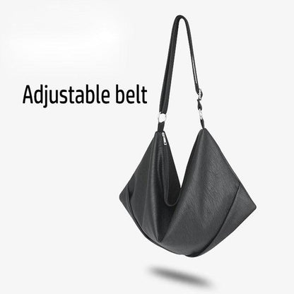 Large Slight Women Hobo Leather Shoulder Bag Fashion Big Casual Black Leisure Shopping Bags Sac A Main Femme De Marque Bolsa