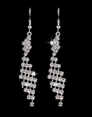 TBOO High Quality U Pick Style Bling Crystal Long Tassel Party Stud Dangle Drop Earrings Eardrop For Women Jewelry