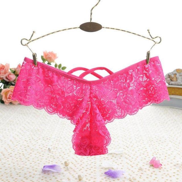 Women  Sexy Lace Panties Seamless Cotton Briefs Hollow low-Rise Ladies Underwear High Quality
