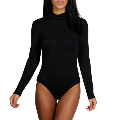 Women Long Sleeve Solid Clubwear Playsuit Bodycon Party Jumpsuit