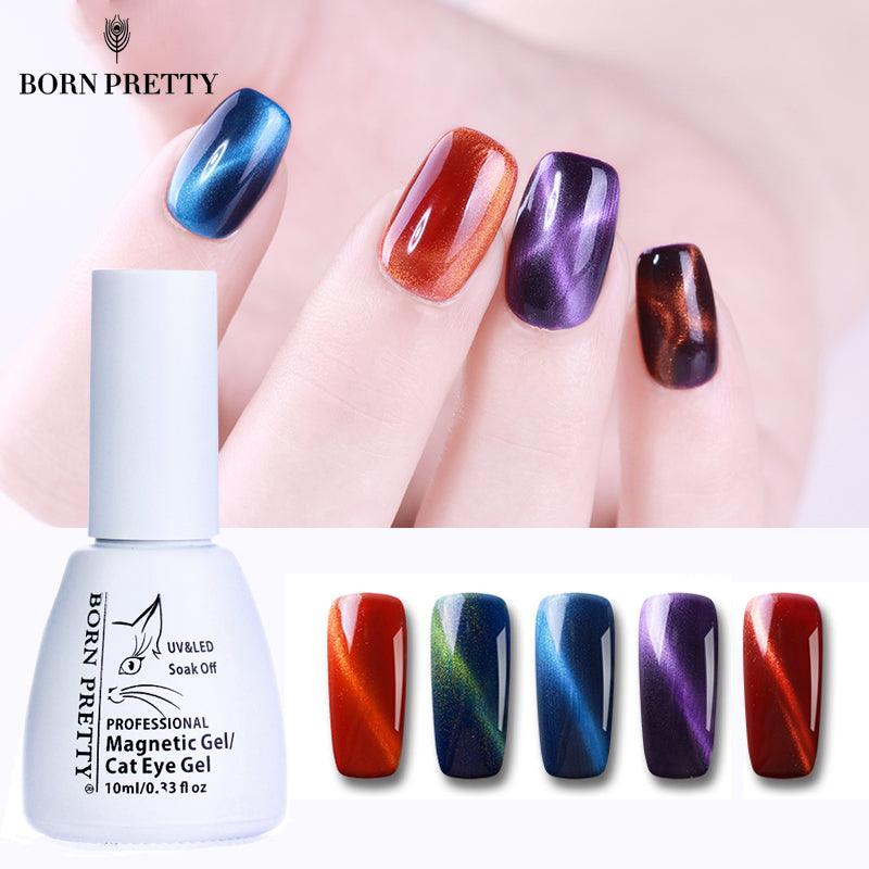 Magnetic Cat Eye Nail Gel 10ml Magnetic Stick Soak Off Manicure Nail UV Gel No Black Base Needed