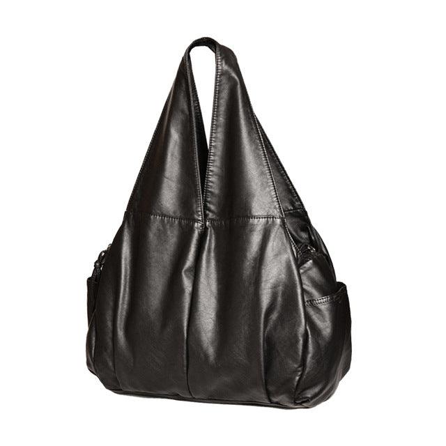 New Burlie PU Washed Handbags Women Shoulder Bags Hobos Handbag For Woman soft Messenger satchel Bags Women Leather casual tote