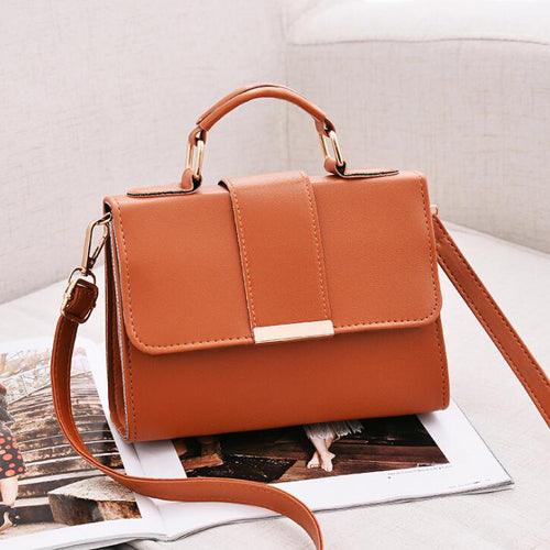 Women Fashion Leather Handbags PU Small Flap Crossbody Messenger Bags