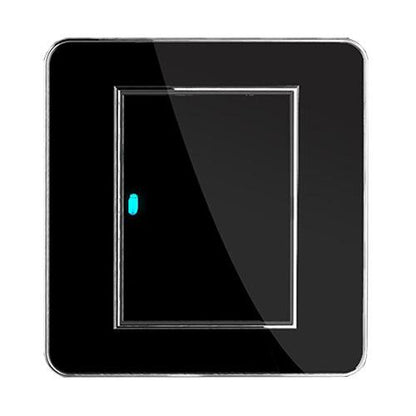 T-BOO Wall Light Switch 1 Gang 2 Way Random Click Push Button Wall Light Switch With LED Indicator Acrylic Crystal Panel