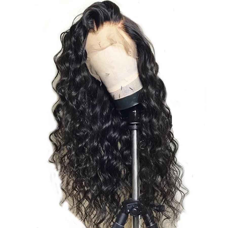 Pre Plucked Lace Front Human Hair Wigs Curly Lace Front Human Hair Wigs Indian Remy Wig 150%
