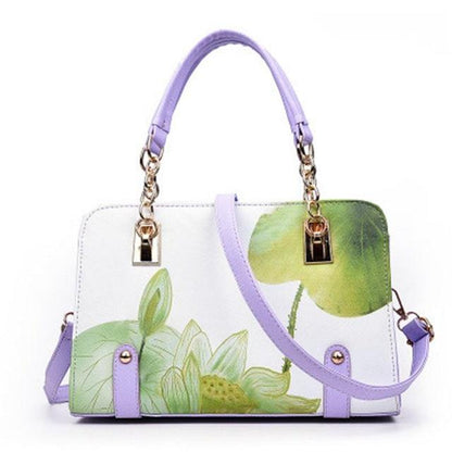 Women Elegant Floral Handbag Designer Printed Bags Shoulder Luxury Handbags