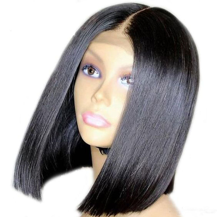 Brazilian Human Lace Wigs 130% Lace Front Human Hair Wigs Bob Pre Plucked Remy Short Wigs  13x4.5