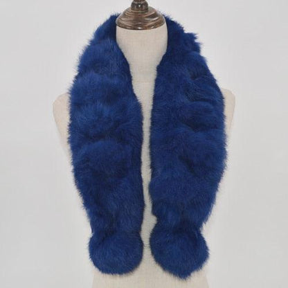 Soft and Luxurious Real Rabbit Fur Scarf -Stay Warm in Style with Our Premium Quality Winter Accessories - 100% Natural Rabbit Fur Warm and Soft BOGO FREE
