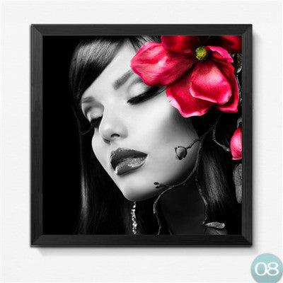Modern Fashion Nail Canvas Painting Prints Sex Women Art Posters Pictures for Beauty Shop Modern Home Decor No Frame