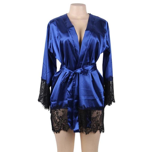plus size silk dressing gown Taylor Eddie Womens Plus Size Silky Satin Kimono Robe Floral Long Bathrobe Wedding Sleepwear Dressing Gown, Black, 5X at Amazon Women's Clothing store